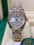 Rolex Datejust 36mm Two-Tone Yellow Gold Green Dial Diamond Automatic Дамски Различни Варианти, снимка 17