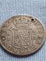 Сребърна монета 2 реала 1808г. Карлос четвърти Севиля Испания 26754, снимка 6