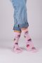 Дълги чорапи Рожден ден в розов цвят, снимка 1 - Дамски чорапи - 38370471