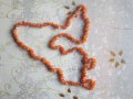 Страхотно колие гердан с оранжеви гранати , снимка 2