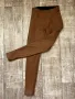 Нов еластичен спортно елегантен кафяв кожен клин висока талия , снимка 2