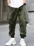 Мъжки ежедневни карго панталони в уличен стил с голям размер, 3цвята, снимка 4