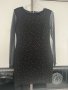 Къса черна рокля размер S с камъни , снимка 1 - Рокли - 44059454