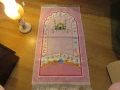 Детски Мюсюлмански молитвен килим, молитвено килимче - С Джамия, орнаменти и цветя   - направете ваш, снимка 1