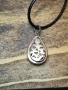 Сребърен медальон с лабрадорит ръчна изработка , снимка 3