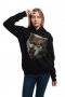 Нов дамски суичър с дигитален печат Зъбат вълк, Серия вълци, снимка 6