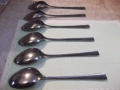 Лот от 6 бр. лъжици с релефни дръжки, снимка 5