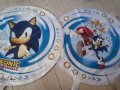 Соник Sonic кръгъл двустранен бял фолио фолиев балон хелий и въздух, снимка 2