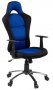 Геймърски стол SNERTINGE черен/син, снимка 2