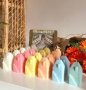 3d Висока сграда блок къща силиконов молд форма фондан гипс свещ сапун, снимка 2