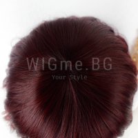 Червена перука на вълни с бретон Дейзи, снимка 5 - Аксесоари за коса - 37905835