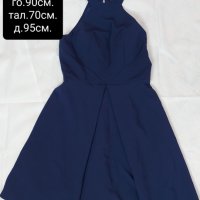 Абитуриентска рокля. EU38 М -80лв. СИНЯ, снимка 2 - Рокли - 36685259