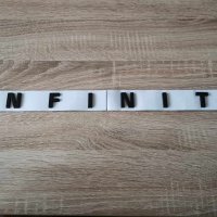 черен надпис емблема Инфинити Infiniti, снимка 2 - Аксесоари и консумативи - 44118751