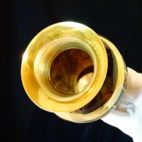Бронзова ваза,ръчно гравирана Сватба. , снимка 5 - Вази - 33075609