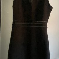 Черна рокля + златиста чанта, снимка 2 - Рокли - 38568931