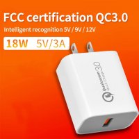 Qualcomm Quick Charge 3.0 18W USB USA Стандарт, снимка 3 - Оригинални зарядни - 32740891