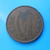 1 пени 1942 г. Ирландия, снимка 2 - Нумизматика и бонистика - 43316985