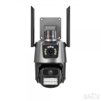 x6 ZOOM PTZ Двойна IP камера P-11 С ДВЕ АНТЕНИ цветно нощно виждане WIFI, ICSEE, снимка 3 - IP камери - 43813827