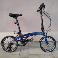 Продавам колела внос от Германия алуминиев тройно сгъваем велосипед DAHON EEZZ D3, снимка 1 - Велосипеди - 35230675