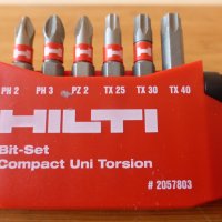 Комплект битове HILTI ХИЛТИ 3 вида, снимка 3 - Други инструменти - 43992365