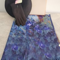 Комплект от кашмирен шал, вълнена барета, топли ръкавици и луксозна кутия, снимка 2 - Шалове - 38116108