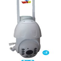 Безжична управляема WIFI Full Color, Full HD, PTZ, камера 5MP Lens външна въртяща с двупосочен звук, снимка 1 - IP камери - 43965612