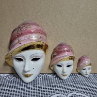Порцеланови маски за стена , снимка 1 - Колекции - 40338665
