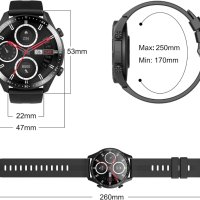 Смарт Часовник Blackview X1 Smartwatch + обаждания и SMS, снимка 3 - Смарт гривни - 43982949