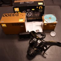 фотоапарат Nikon D3300, цял комплект с дефект на обектив, снимка 8 - Фотоапарати - 39481520