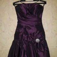 Бална рокля в лилаво + чанта и цвете за коса, снимка 3 - Рокли - 27804222