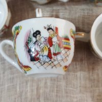 Комплект японски порцеланови чашки за саке., снимка 5 - Антикварни и старинни предмети - 27012585