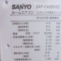 Sanyo SAP-406VR2 (инверторна сплит система), снимка 3 - Климатици - 33022334