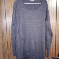 раздвижена черна дълга блуза размер ХЛ, снимка 1 - Туники - 28130314