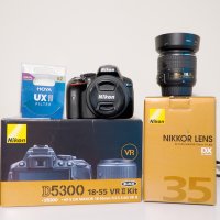 Фотоапарат NIKON D5300 18-55 VR II Kit, снимка 3 - Фотоапарати - 43975884
