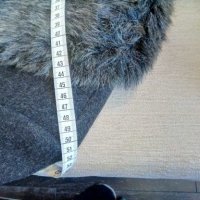 Луксозно дамско палто DIKA с яка от еко кожа, снимка 8 - Палта, манта - 24510994