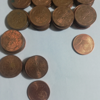 лот от 17 монети 2 евроцента Австрия, снимка 4 - Нумизматика и бонистика - 44862032