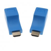 HDMI Extender/удължител с RJ45 порт/LAN кабел Full HD до 30м + Гаранция, снимка 3 - Кабели и адаптери - 32898706