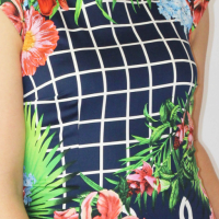 Дамска памучна рокля с флорален принт арт.1317, снимка 3 - Рокли - 44873308