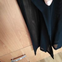 Черна рокля с тюл  RUT&CIRCLE, снимка 6 - Рокли - 26220704