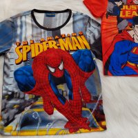 Детска тениска Спайърмен и Супермен 6-7 години, снимка 2 - Детски тениски и потници - 28283083