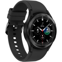 НОВ Часовник Smartwatch Samsung Galaxy Watch 4, 42mm, LTE, Classic, Black - 24  месеца гаранция, снимка 1 - Смарт часовници - 42979043
