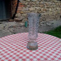 Стара стъклена ваза #6, снимка 1 - Антикварни и старинни предмети - 28612271