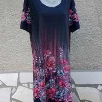 3XL+ Нова рокля с две лица , снимка 1 - Рокли - 37600401