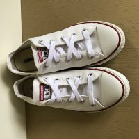 Бели кецове Converse 34 номер, снимка 3 - Детски гуменки - 35090024