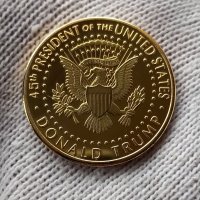 Реплика Нова   монета Доналд Тръмп 2018, снимка 2 - Нумизматика и бонистика - 40824295