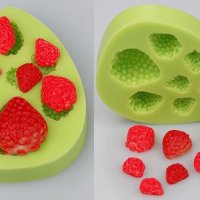 7 размера ягоди ягода силиконов молд форма за украса торта с фондан шоколад смола гипс , снимка 1 - Форми - 28747832