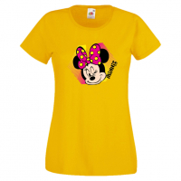 Дамска тениска Minnie Mouse 1 Подарък,Изненада,Рожден ден,, снимка 10 - Тениски - 36530694