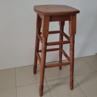 Наличен или по поръчка: Бар стол с дървена седалка бук, снимка 3 - Столове - 22338112