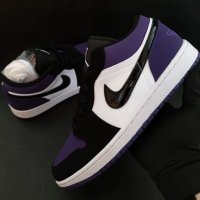 Nike Air Jordan 1 Low Court Purple Лилави Обувки Маратонки Кецове Размер 42 Номер 26.5см , снимка 5 - Маратонки - 40792735