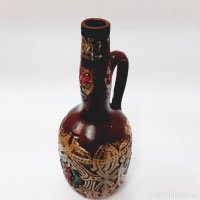 Богато декорирана керамична стомна, бутилка (4.5), снимка 5 - Антикварни и старинни предмети - 43971145